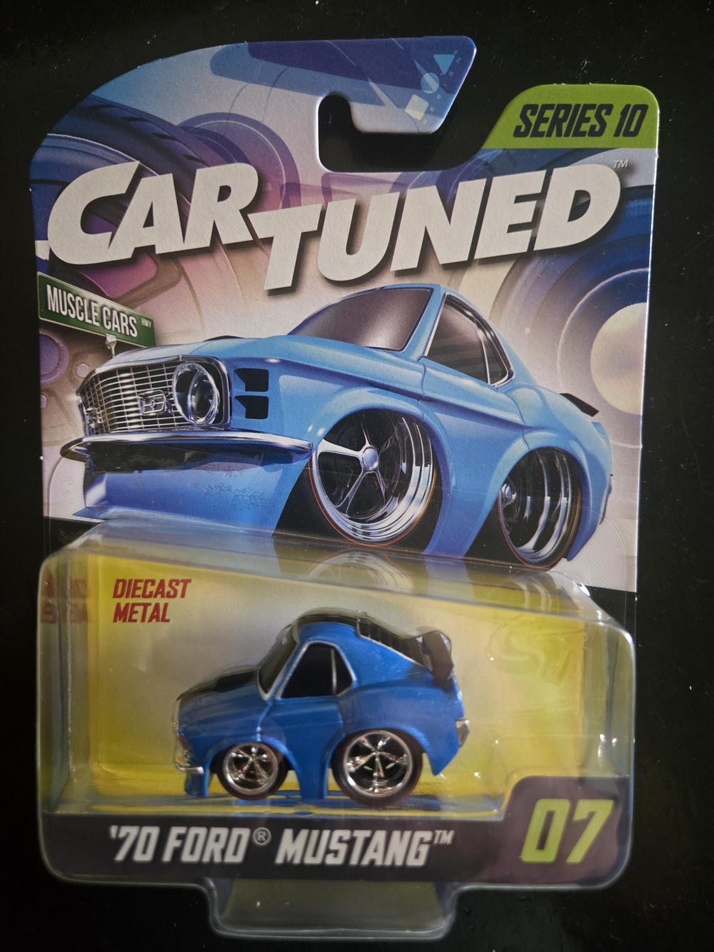 Series 10 Car Tuned '70 Ford Mustang Diecast Toy - Blue